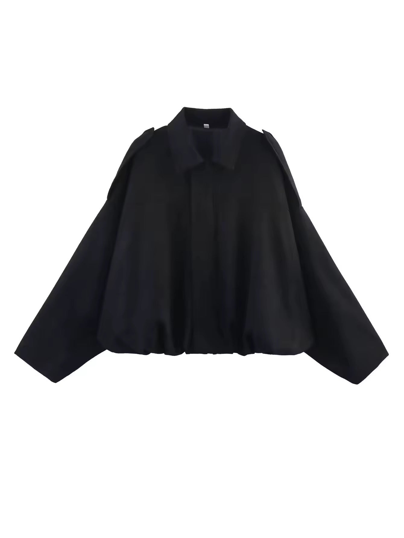Oversized Suede - Look Jacke mit elastischem Bund – Miraee Paris - Miraee Paris