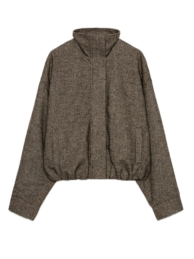 PLISSÉ – Elegantes Jacke & Rock Set mit Stehkragen - ZAYVI