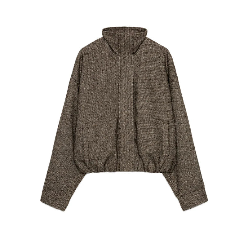 PLISSÉ – Elegantes Jacke & Rock Set mit Stehkragen - ZAYVI