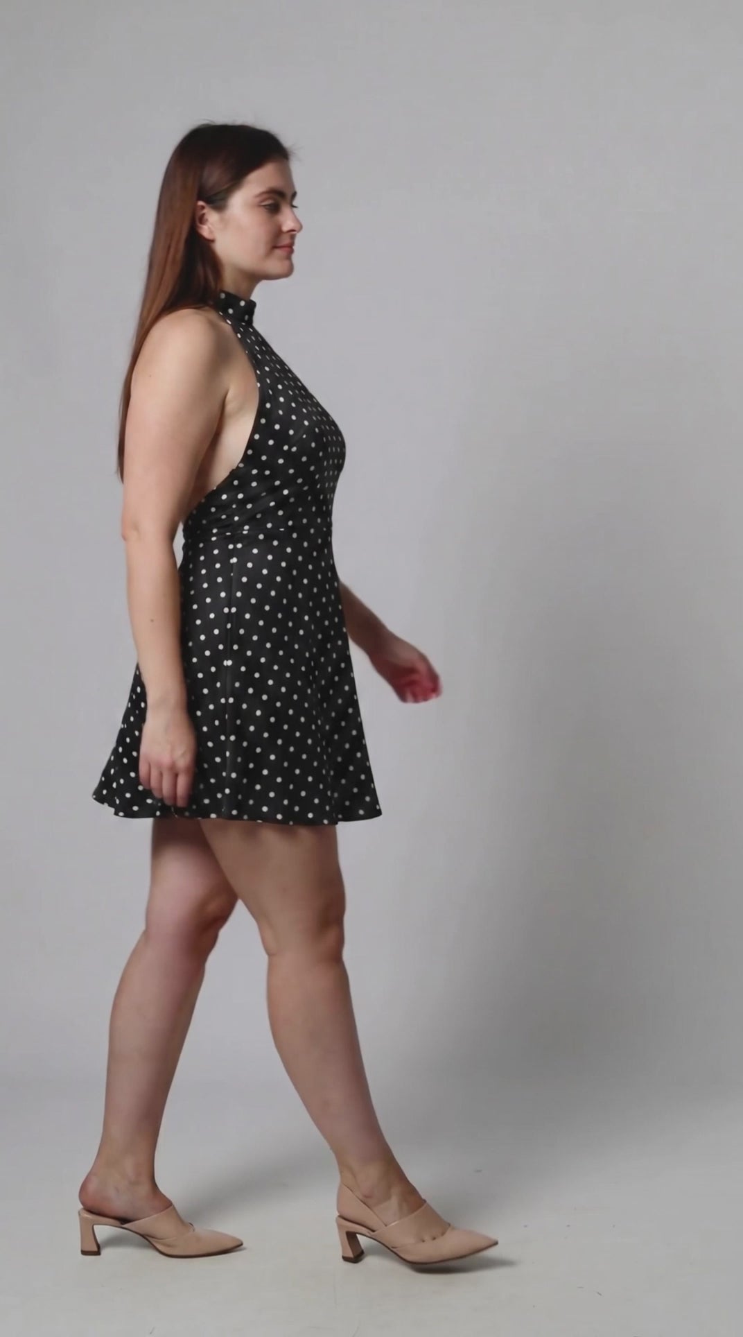 Margaux Polka-Dot Minikleid