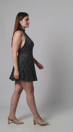 MARGAUX – Polka-Dot Minikleid Retro-Chic – Produktansicht | MIRAÉE PARIS