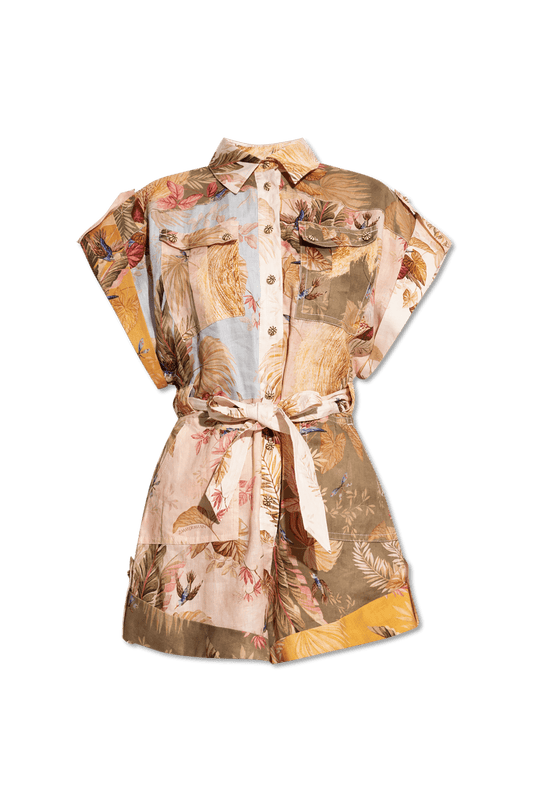 Romy – Sommerlicher Gürtel - Jumpsuit im Botanical - Print - Miraee Paris