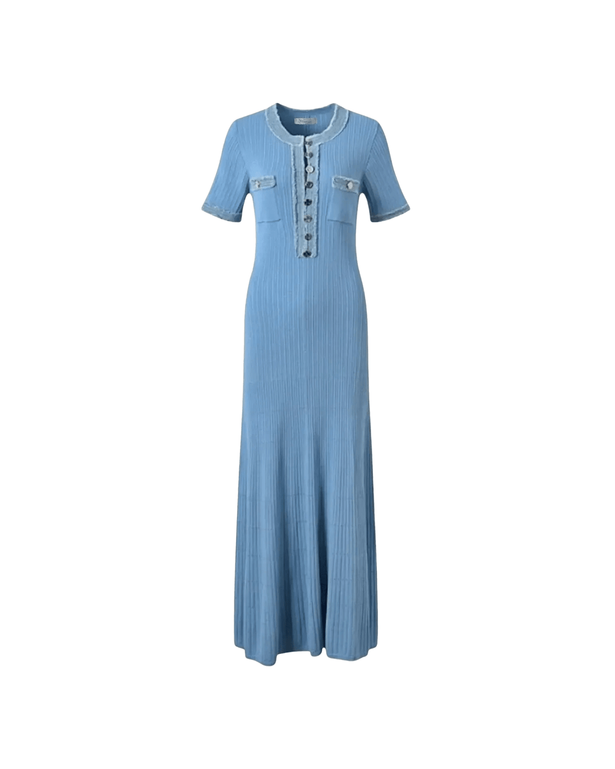MIRAEE-UNIFORM-2026 | SIENA – Elegantes Damenkleid im Pariser Stil – Türkis – freigestellte Produktansicht auf weißem Hintergrund
