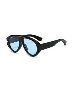 MIRAEE-UNIFORM-2026 | Sky Raider Retro Pilot Sonnenbrille – Unisex – Black blue/As the picture – freigestellte Produktansicht auf weißem Hintergrund