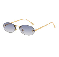 Sonnenbrille mit goldfarbenem Rahmen & Kristalldetails – Damen Accessoire mit Stil - Miraee Paris