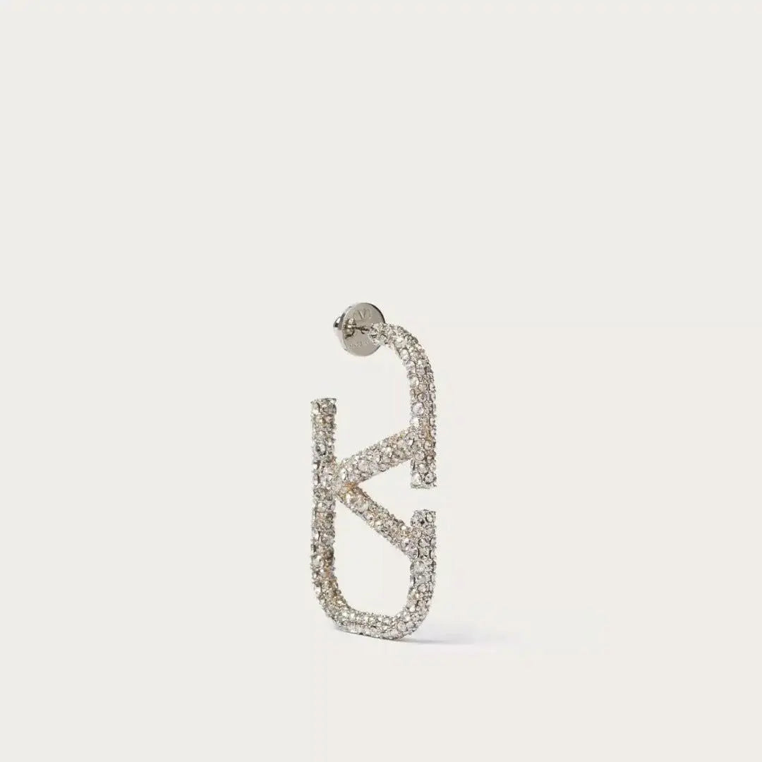 Strass-Ohrringe in Goldoptik | Glitzernde Statement-Ohrstecker.