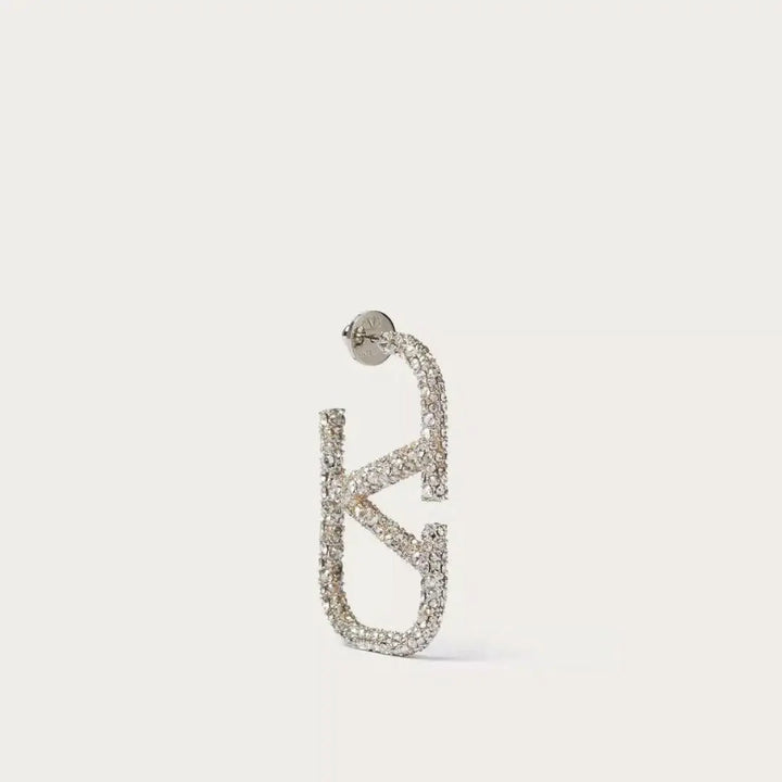 Strass-Ohrringe in Goldoptik | Glitzernde Statement-Ohrstecker.