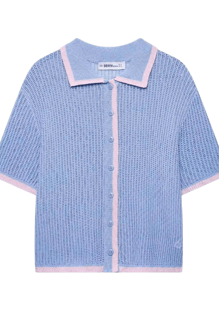 Summer Knit Set „Sky Pastel“ – 2 - teiliges Strick - Set in Blau & Rosa - Miraee Paris