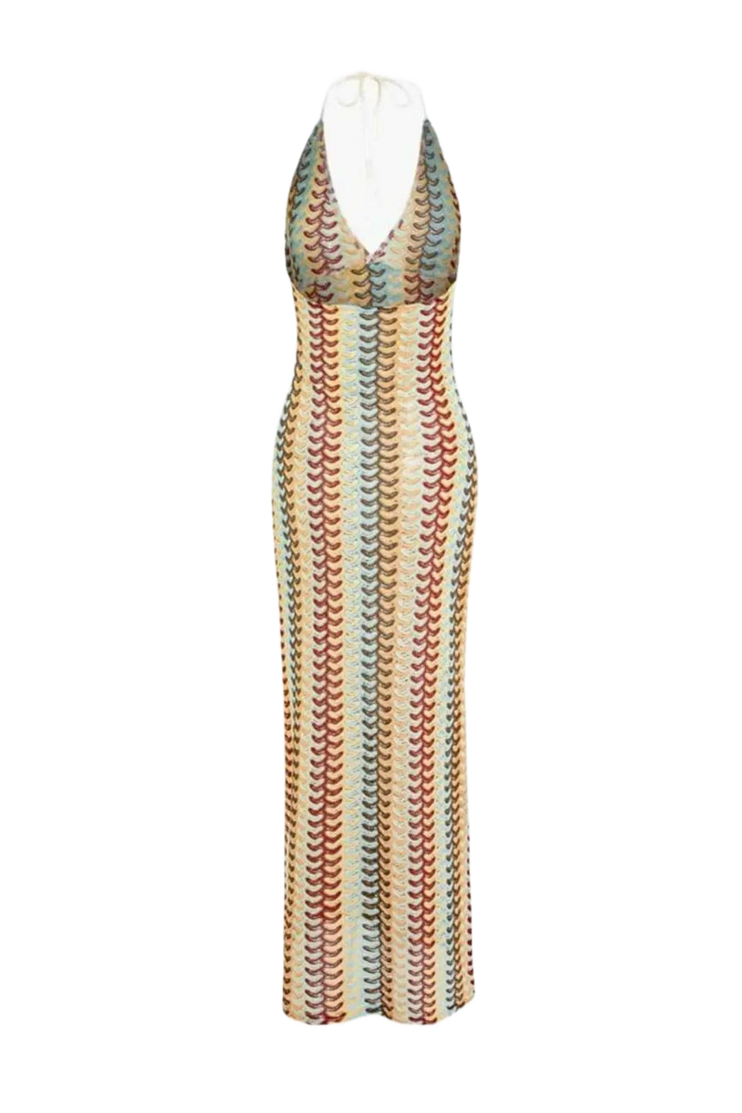 Sunset Waves – Häkel - Maxi Dress im Retro - Style - Miraee Paris