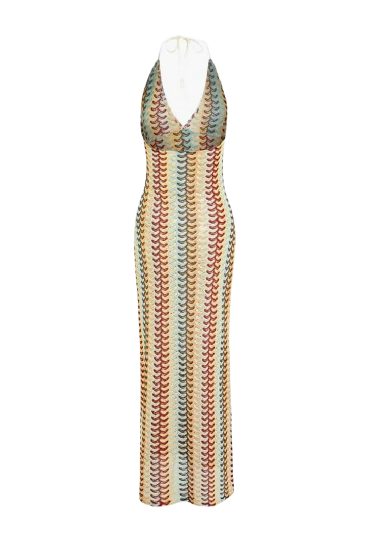 Sunset Waves – Häkel - Maxi Dress im Retro - Style - Miraee Paris