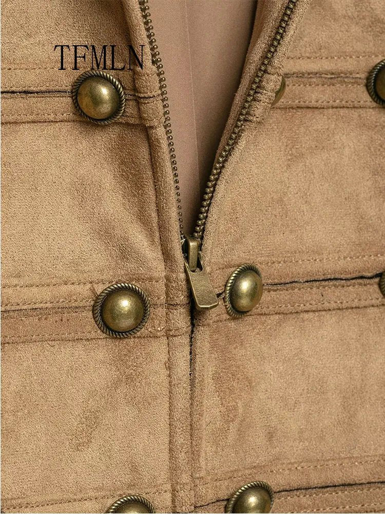 TFMLN – Elegante Jacke mit Knotenknopf-Details - ZAYVI
