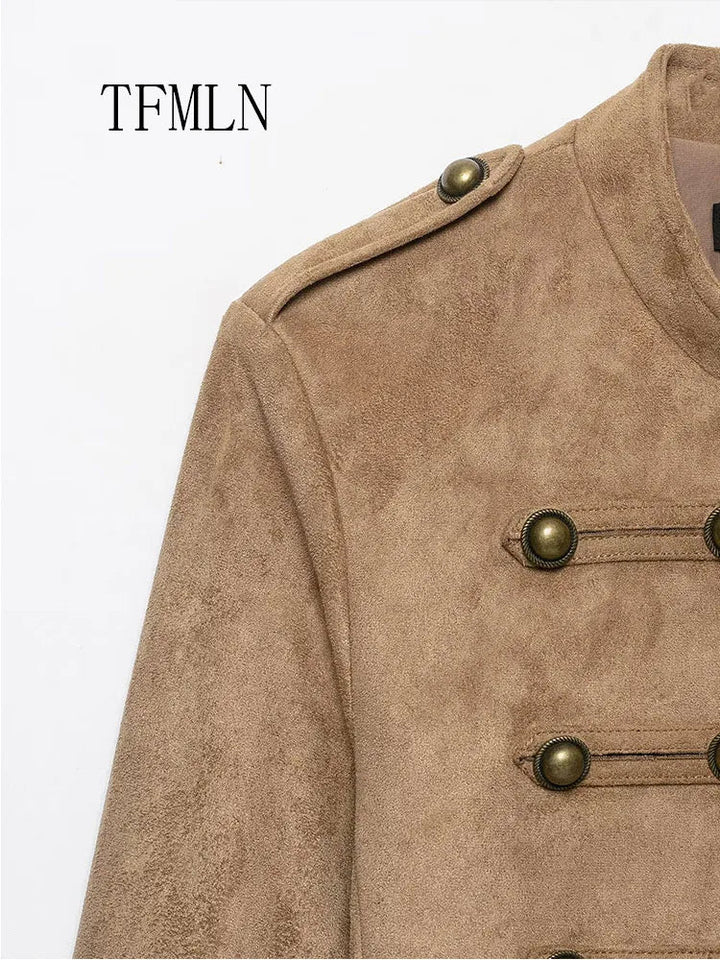 TFMLN – Elegante Jacke mit Knotenknopf-Details - ZAYVI