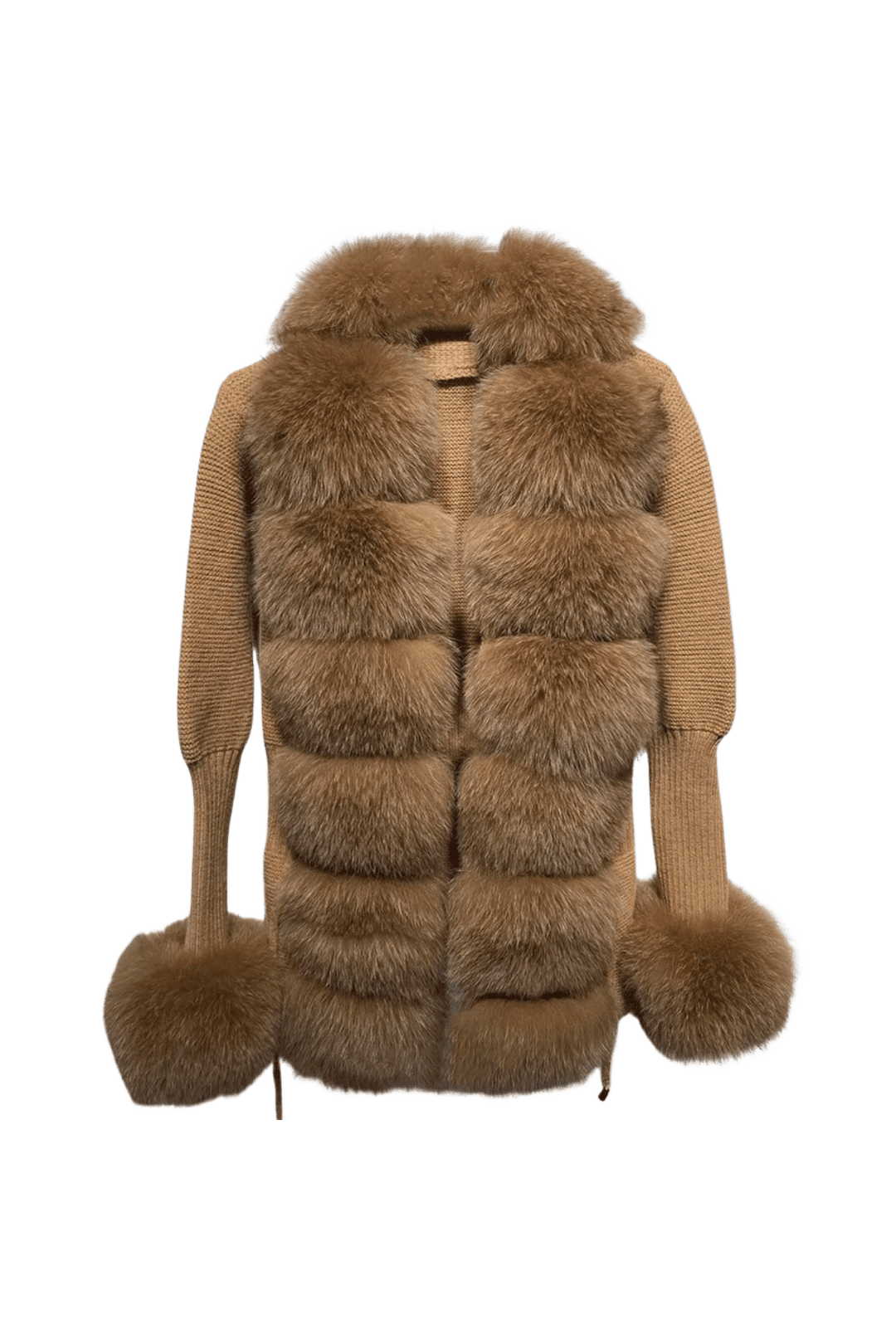 VELORIA – Winter Cardigan mit Kunstpelzkragen - Miraee Paris