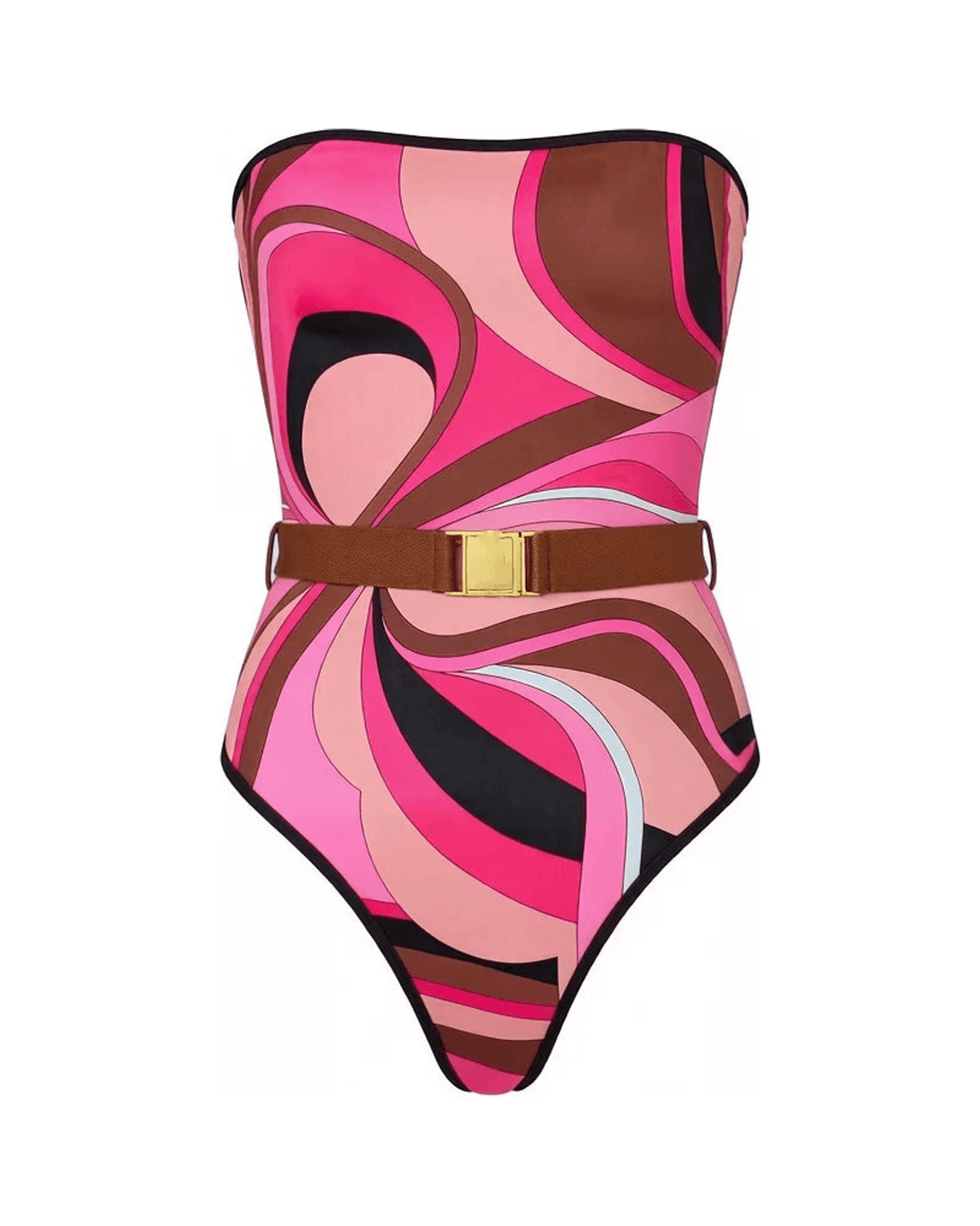MIRAEE-UNIFORM-2026 | Vintage Print Long Sleeve Swimsuit Set – BIKINI 2 – freigestellte Produktansicht auf weißem Hintergrund