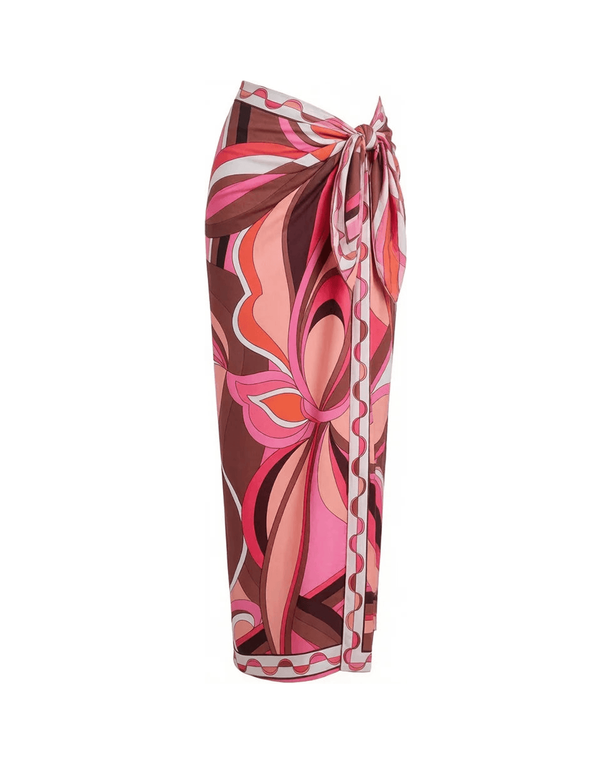 MIRAEE-UNIFORM-2026 | Vintage Print Long Sleeve Swimsuit Set – SKIRT 1 – freigestellte Produktansicht auf weißem Hintergrund