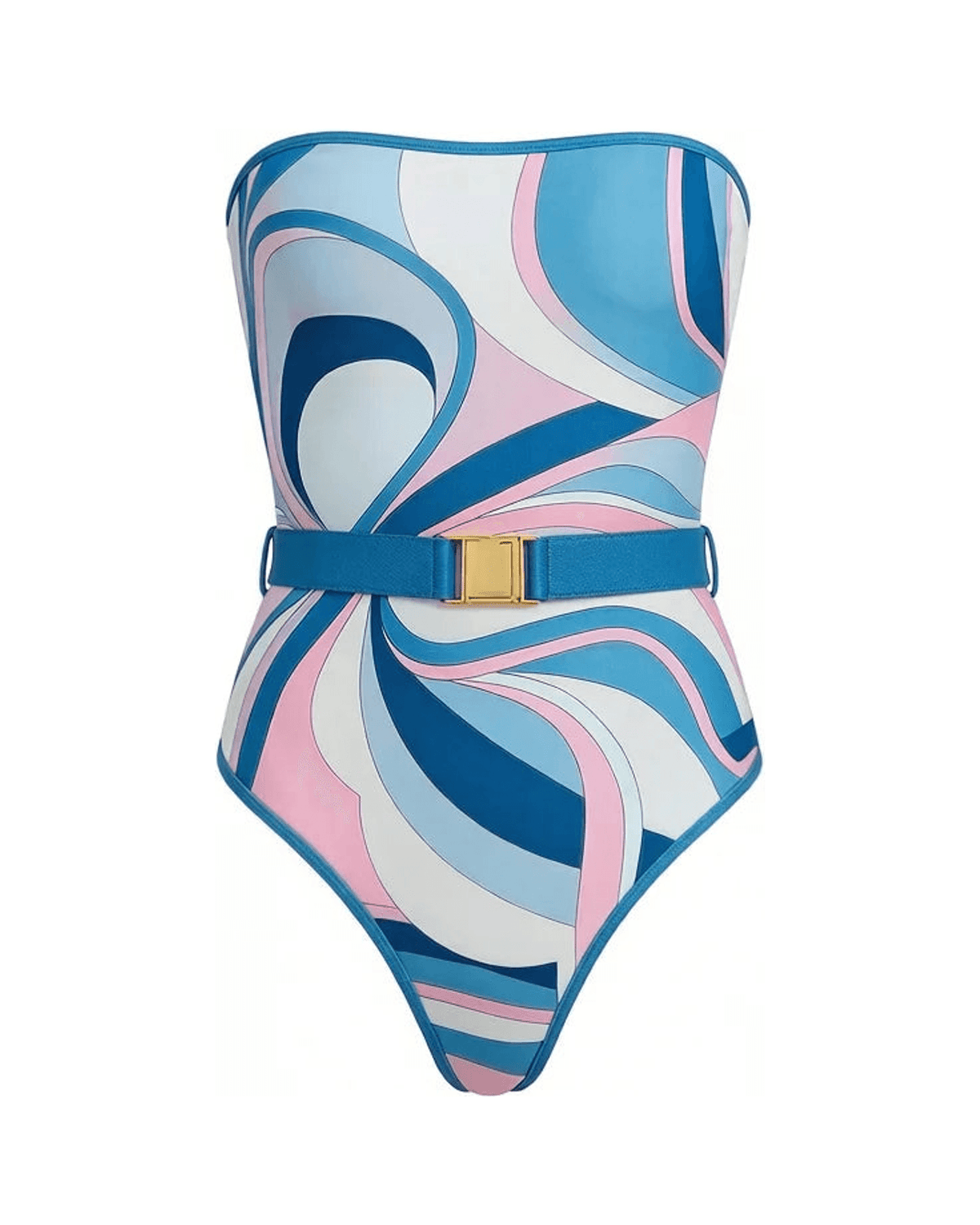 MIRAEE-UNIFORM-2026 | Vintage Print Long Sleeve Swimsuit Set – BIKINI 4 – freigestellte Produktansicht auf weißem Hintergrund