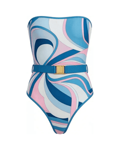 MIRAEE-UNIFORM-2026 | Vintage Print Long Sleeve Swimsuit Set – BIKINI 4 – freigestellte Produktansicht auf weißem Hintergrund